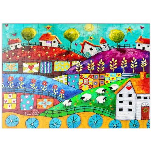 MyPuzzle Bunte Traumlandschaft mit Patchworkfeldern – Kreative Kunst - Premium 200 Teile Puzzle - MyPuzzle Sonderkollektion von Puzzle Galaxy MyPuzzle Bunte Traumlandschaft mit Patchworkfeldern – Kreative Kunst - Premium 200 Teile Puzzle - MyPuzzle Sonderkollektion von Puzzle Galaxy von MyPuzzle.com