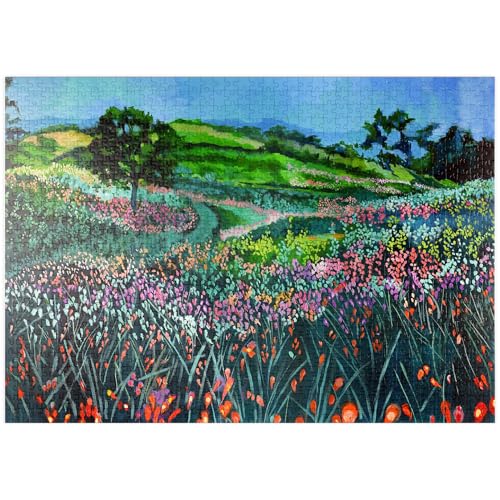 MyPuzzle Bunte Wildblumenwiese - Premium 1000 Teile Puzzle - MyPuzzle Sonderkollektion von Puzzle Galaxy von MyPuzzle.com