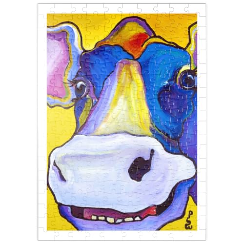 MyPuzzle Buntes Kuhportrait - Premium 200 Teile Puzzle - MyPuzzle Sonderkollektion von Puzzle Galaxy MyPuzzle Buntes Kuhportrait - Premium 200 Teile Puzzle - MyPuzzle Sonderkollektion von Puzzle Galaxy von MyPuzzle.com