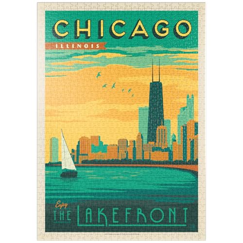 MyPuzzle Chicago: Lakefront, Vintage Poster - Premium 1000 Teile Puzzle - MyPuzzle Sonderkollektion von Anderson Design Group MyPuzzle Chicago: Lakefront, Vintage Poster - Premium 1000 Teile Puzzle - MyPuzzle Sonderkollektion von Anderson Design Group von MyPuzzle.com