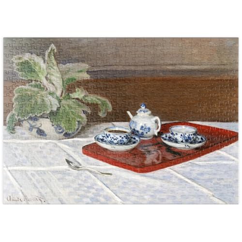 MyPuzzle Claude Monet's Still Life, Tea Service (1872) - Premium 500 Teile Puzzle - MyPuzzle Sonderkollektion von Æpyornis von MyPuzzle.com