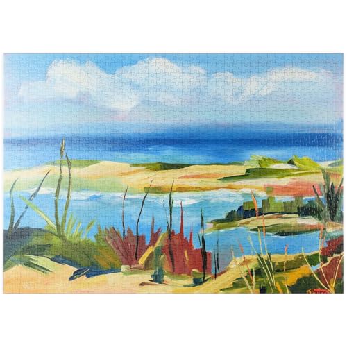 MyPuzzle Coastal Landscape in Vibrant Abstract Style - Premium 1000 Teile Puzzle - MyPuzzle Sonderkollektion von Puzzle Galaxy MyPuzzle Coastal Landscape in Vibrant Abstract Style - Premium 1000 Teile Puzzle - MyPuzzle Sonderkollektion von Puzzle Galaxy von MyPuzzle.com