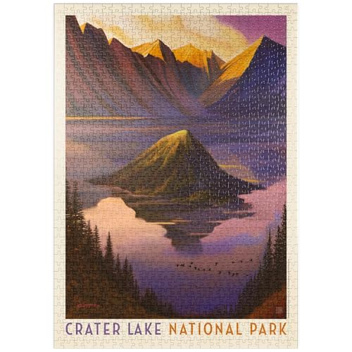 MyPuzzle Crater Lake National Park: Dawn, Vintage Poster - Premium 1000 Teile Puzzle - MyPuzzle Sonderkollektion von Anderson Design Group MyPuzzle Crater Lake National Park: Dawn, Vintage Poster - Premium 1000 Teile Puzzle - MyPuzzle Sonderkollektion von Anderson Design Group von MyPuzzle.com