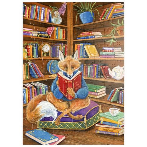 MyPuzzle Der Gelehrtenfuchs - EIN gemütlicher Bibliotheksaufenthalt - Premium 100 Teile Puzzle - MyPuzzle Sonderkollektion von Puzzle Galaxy MyPuzzle Der Gelehrtenfuchs - EIN gemütlicher Bibliotheksaufenthalt - Premium 100 Teile Puzzle - MyPuzzle Sonderkollektion von Puzzle Galaxy von MyPuzzle.com
