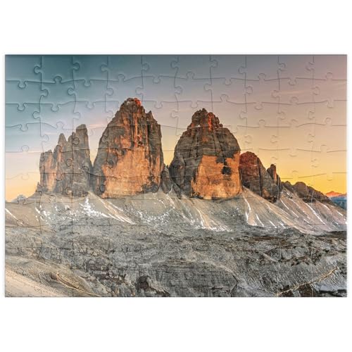 MyPuzzle Die DREI Zinnen bei Sonnenuntergang, Toblach, Trentino - Südtirol, Italien - Premium 100 Teile Puzzle - MyPuzzle Sonderkollektion von Puzzle Galaxy MyPuzzle Die DREI Zinnen bei Sonnenuntergang, Toblach, Trentino - Südtirol, Italien - Premium 100 Teile Puzzle - MyPuzzle Sonderkollektion von Puzzle Galaxy von MyPuzzle.com