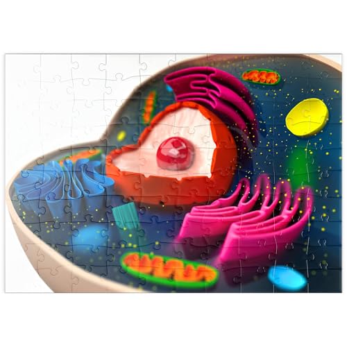 MyPuzzle Die Struktur Einer biologischen Zelle (3D-Modell) - Premium 100 Teile Puzzle - MyPuzzle Sonderkollektion von Puzzle Galaxy von MyPuzzle.com