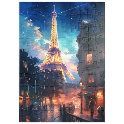 MyPuzzle Eiffelturm bei Nacht - verträumtes Pariser Stadtbild - Premium 100 Teile Puzzle - MyPuzzle Sonderkollektion von Puzzle Galaxy MyPuzzle Eiffelturm bei Nacht - verträumtes Pariser Stadtbild - Premium 100 Teile Puzzle - MyPuzzle Sonderkollektion von Puzzle Galaxy von MyPuzzle.com