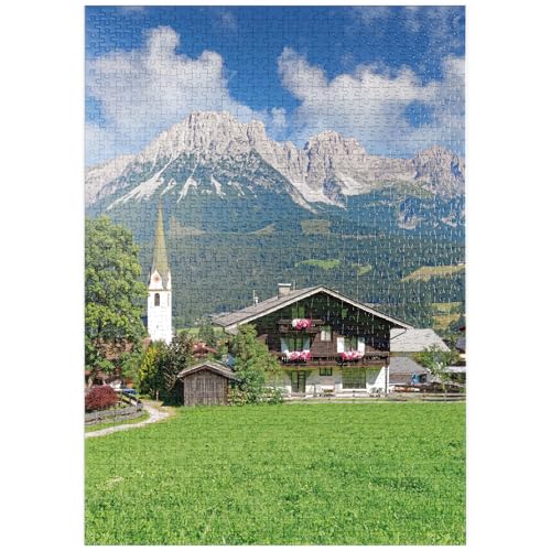 MyPuzzle Ellmau am Wilden Kaiser in Tirol, Österreich - Premium 1000 Teile Puzzle - MyPuzzle Sonderkollektion von Starnberger Spiele MyPuzzle Ellmau am Wilden Kaiser in Tirol, Österreich - Premium 1000 Teile Puzzle - MyPuzzle Sonderkollektion von Starnberger Spiele von MyPuzzle.com