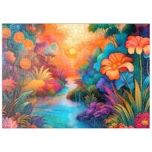 MyPuzzle Fantasy River Valley mit lebhaftem Sonnenuntergang - Premium 500 Teile Puzzle - MyPuzzle Sonderkollektion von Puzzle Galaxy MyPuzzle Fantasy River Valley mit lebhaftem Sonnenuntergang - Premium 500 Teile Puzzle - MyPuzzle Sonderkollektion von Puzzle Galaxy von MyPuzzle.com
