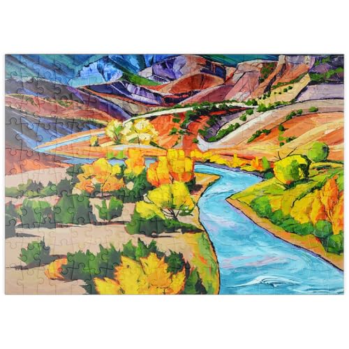 MyPuzzle Farbenfrohe Canyon-Flusslandschaft - Premium 200 Teile Puzzle - MyPuzzle Sonderkollektion von Puzzle Galaxy MyPuzzle Farbenfrohe Canyon-Flusslandschaft - Premium 200 Teile Puzzle - MyPuzzle Sonderkollektion von Puzzle Galaxy von MyPuzzle.com