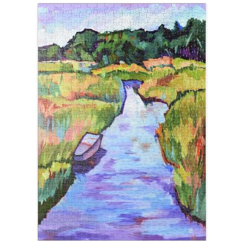 MyPuzzle Farbenfrohe Flusslandschaft mit Boot - Premium 500 Teile Puzzle - MyPuzzle Sonderkollektion von Puzzle Galaxy MyPuzzle Farbenfrohe Flusslandschaft mit Boot - Premium 500 Teile Puzzle - MyPuzzle Sonderkollektion von Puzzle Galaxy von MyPuzzle.com
