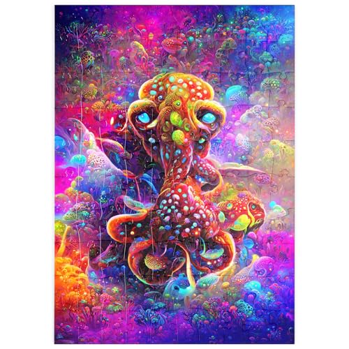 MyPuzzle Farbenfrohe biolumineszente Unterwasserwelt - Premium 100 Teile Puzzle - MyPuzzle Sonderkollektion von Puzzle Galaxy von MyPuzzle.com