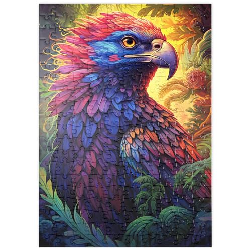 MyPuzzle Farbenfroher Fantasy-Adler mit bunten Federn - Premium 200 Teile Puzzle - MyPuzzle Sonderkollektion von Puzzle Galaxy MyPuzzle Farbenfroher Fantasy-Adler mit bunten Federn - Premium 200 Teile Puzzle - MyPuzzle Sonderkollektion von Puzzle Galaxy von MyPuzzle.com