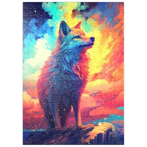MyPuzzle Farbenfroher Wolf - Premium 200 Teile Puzzle - MyPuzzle Sonderkollektion von Puzzle Galaxy MyPuzzle Farbenfroher Wolf - Premium 200 Teile Puzzle - MyPuzzle Sonderkollektion von Puzzle Galaxy von MyPuzzle.com
