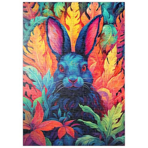 MyPuzzle Farbenfrohes Kaninchen im psychedelischen Dschungel - Premium 200 Teile Puzzle - MyPuzzle Sonderkollektion von Puzzle Galaxy MyPuzzle Farbenfrohes Kaninchen im psychedelischen Dschungel - Premium 200 Teile Puzzle - MyPuzzle Sonderkollektion von Puzzle Galaxy von MyPuzzle.com