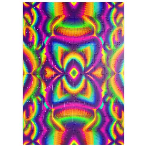 MyPuzzle Farbenfrohes psychedelisches Muster - Premium 100 Teile Puzzle - MyPuzzle Sonderkollektion von Puzzle Galaxy MyPuzzle Farbenfrohes psychedelisches Muster - Premium 100 Teile Puzzle - MyPuzzle Sonderkollektion von Puzzle Galaxy von MyPuzzle.com
