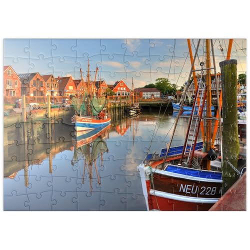 MyPuzzle Fischerhafen mit Krabbenkuttern im Abendlicht, Neuharlingersiel, Ostfriesland - Premium 100 Teile Puzzle - MyPuzzle Sonderkollektion von Puzzle Galaxy MyPuzzle Fischerhafen mit Krabbenkuttern im Abendlicht, Neuharlingersiel, Ostfriesland - Premium 100 Teile Puzzle - MyPuzzle Sonderkollektion von Puzzle Galaxy von MyPuzzle.com