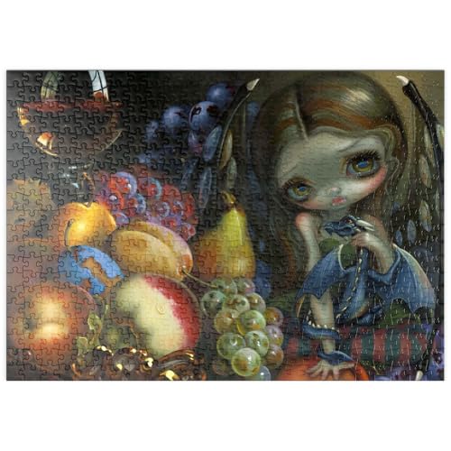 MyPuzzle Frucht-Drachling - Jasmine Becket-Griffith - Premium 500 Teile Puzzle - MyPuzzle Sonderkollektion von Tate & Co Puzzles MyPuzzle Frucht-Drachling - Jasmine Becket-Griffith - Premium 500 Teile Puzzle - MyPuzzle Sonderkollektion von Tate & Co Puzzles von MyPuzzle.com