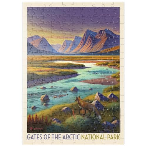 MyPuzzle Gates of The Arctic National Park: Fuchs bei Dämmerung - Premium 200 Teile Puzzle - MyPuzzle Sonderkollektion von Anderson Design Group von MyPuzzle.com