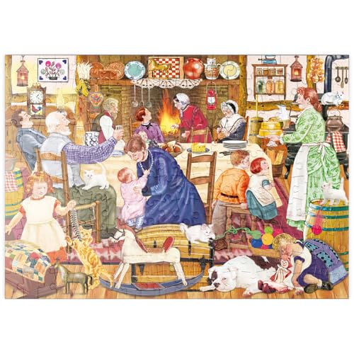 MyPuzzle Gemütliche Familienszene – Traditionelles Fest am Kamin - Premium 200 Teile Puzzle - MyPuzzle Sonderkollektion von Puzzle Galaxy MyPuzzle Gemütliche Familienszene – Traditionelles Fest am Kamin - Premium 200 Teile Puzzle - MyPuzzle Sonderkollektion von Puzzle Galaxy von MyPuzzle.com