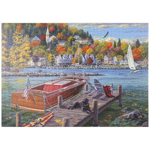 MyPuzzle Gemütliche Herbsttage am Seeufer - Premium 1000 Teile Puzzle - MyPuzzle Sonderkollektion von Puzzle Galaxy MyPuzzle Gemütliche Herbsttage am Seeufer - Premium 1000 Teile Puzzle - MyPuzzle Sonderkollektion von Puzzle Galaxy von MyPuzzle.com