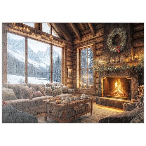 MyPuzzle Gemütliches Blockhaus mit Bergblick - Premium 200 Teile Puzzle - MyPuzzle Sonderkollektion von Puzzle Galaxy MyPuzzle Gemütliches Blockhaus mit Bergblick - Premium 200 Teile Puzzle - MyPuzzle Sonderkollektion von Puzzle Galaxy von MyPuzzle.com