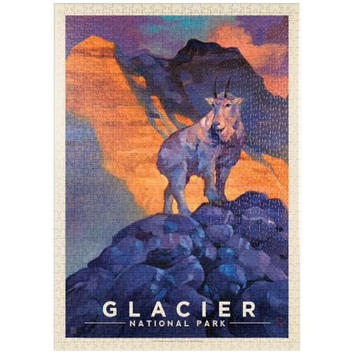 MyPuzzle Glacier National Park: Mountain Goat - Premium 1000 Teile Puzzle - MyPuzzle Sonderkollektion von Anderson Design Group von MyPuzzle.com