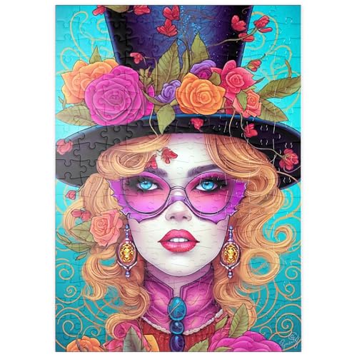 MyPuzzle Glamouröse Frau mit Blumen-Zylinderhut - Premium 200 Teile Puzzle - MyPuzzle Sonderkollektion von Puzzle Galaxy MyPuzzle Glamouröse Frau mit Blumen-Zylinderhut - Premium 200 Teile Puzzle - MyPuzzle Sonderkollektion von Puzzle Galaxy von MyPuzzle.com