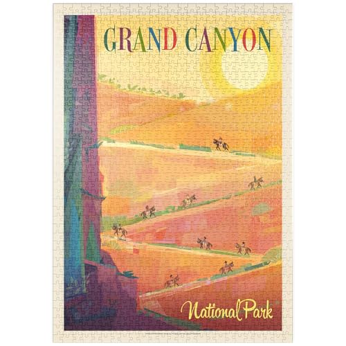 MyPuzzle Grand Canyon National Park: Maultierzug (Mod Design) - Premium 1000 Teile Puzzle - MyPuzzle Sonderkollektion von Anderson Design Group von MyPuzzle.com