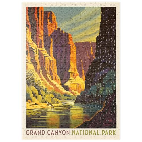 MyPuzzle Grand Canyon National Park: Refreshing Shadow, Vintage Poster - Premium 500 Teile Puzzle - MyPuzzle Sonderkollektion von Anderson Design Group von MyPuzzle.com