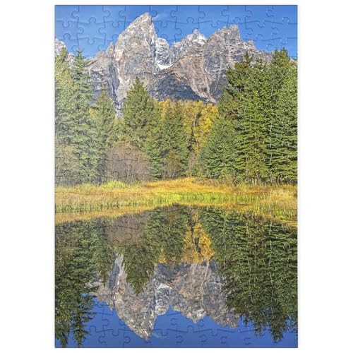 MyPuzzle Grand Teton National Park - Bergspiegelung im Herbst - Premium 200 Teile Puzzle - MyPuzzle Sonderkollektion von Puzzle Galaxy von MyPuzzle.com