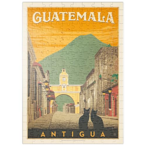 MyPuzzle Guatemala: Antigua Street Scene, Vintage Poster - Premium 200 Teile Puzzle - MyPuzzle Sonderkollektion von Anderson Design Group von MyPuzzle.com