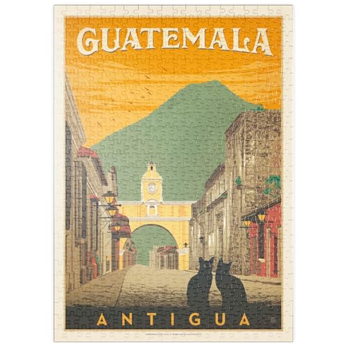 MyPuzzle Guatemala: Antigua Street Scene, Vintage Poster - Premium 500 Teile Puzzle - MyPuzzle Sonderkollektion von Anderson Design Group MyPuzzle Guatemala: Antigua Street Scene, Vintage Poster - Premium 500 Teile Puzzle - MyPuzzle Sonderkollektion von Anderson Design Group von MyPuzzle.com