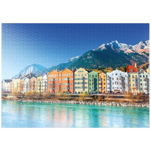MyPuzzle Häuserzeile in Innsbruck, Tirol, Österreich - Premium 1000 Teile Puzzle - MyPuzzle Sonderkollektion von Starnberger Spiele von MyPuzzle.com
