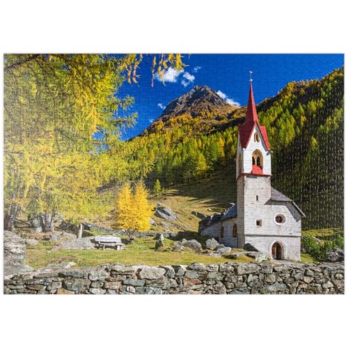 MyPuzzle Heilig-Geist-Kirche, 15. Jahrhundert, Kasern, Ahrntal, Trentino-Südtirol - Premium 1000 Teile Puzzle - MyPuzzle Sonderkollektion von Puzzle Galaxy MyPuzzle Heilig-Geist-Kirche, 15. Jahrhundert, Kasern, Ahrntal, Trentino-Südtirol - Premium 1000 Teile Puzzle - MyPuzzle Sonderkollektion von Puzzle Galaxy von MyPuzzle.com