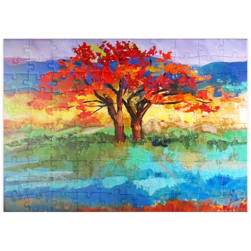 MyPuzzle Herbstbaum in lebendiger Landschaft - Premium 100 Teile Puzzle - MyPuzzle Sonderkollektion von Puzzle Galaxy MyPuzzle Herbstbaum in lebendiger Landschaft - Premium 100 Teile Puzzle - MyPuzzle Sonderkollektion von Puzzle Galaxy von MyPuzzle.com