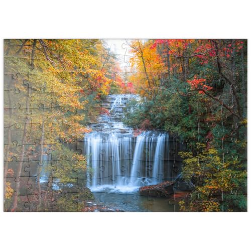 MyPuzzle Herbstlicher Wasserfall, umgeben von Buntem Laub - Premium 100 Teile Puzzle - MyPuzzle Sonderkollektion von Puzzle Galaxy MyPuzzle Herbstlicher Wasserfall, umgeben von Buntem Laub - Premium 100 Teile Puzzle - MyPuzzle Sonderkollektion von Puzzle Galaxy von MyPuzzle.com