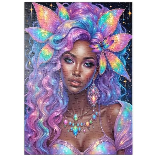 MyPuzzle Himmlische Göttin mit Regenbogenhaaren und kosmischem Schmuck - Premium 200 Teile Puzzle - MyPuzzle Sonderkollektion von Puzzle Galaxy MyPuzzle Himmlische Göttin mit Regenbogenhaaren und kosmischem Schmuck - Premium 200 Teile Puzzle - MyPuzzle Sonderkollektion von Puzzle Galaxy von MyPuzzle.com