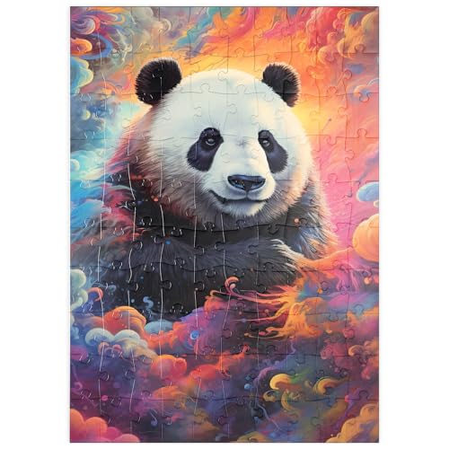 MyPuzzle Himmlischer Panda - Premium 100 Teile Puzzle - MyPuzzle Sonderkollektion von Puzzle Galaxy von MyPuzzle.com