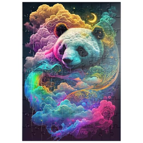 MyPuzzle Himmlischer Panda - Premium 100 Teile Puzzle - MyPuzzle Sonderkollektion von Puzzle Galaxy von MyPuzzle.com