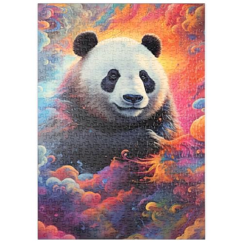 MyPuzzle Himmlischer Panda - Premium 500 Teile Puzzle - MyPuzzle Sonderkollektion von Puzzle Galaxy von MyPuzzle.com