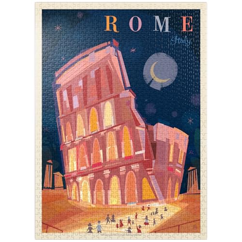 MyPuzzle Italien, Rom: Kolosseum (Mod Design) - Premium 1000 Teile Puzzle für Erwachsene von MyPuzzle.com