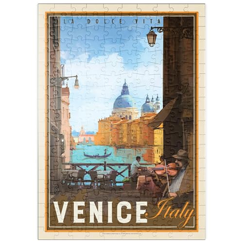 MyPuzzle Italien, Venedig: La Dolce Vita, Vintage Poster - Premium 200 Teile Puzzle - MyPuzzle Sonderkollektion von Anderson Design Group von MyPuzzle.com