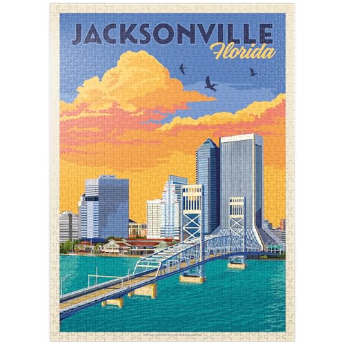 MyPuzzle Jacksonville, FL, Vintage Poster - Premium 1000 Teile Puzzle für Erwachsene MyPuzzle Jacksonville, FL, Vintage Poster - Premium 1000 Teile Puzzle für Erwachsene von MyPuzzle.com