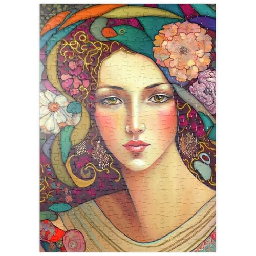 MyPuzzle Jugendstil-Frau mit floralen und goldenen Akzenten - Premium 200 Teile Puzzle - MyPuzzle Sonderkollektion von Puzzle Galaxy MyPuzzle Jugendstil-Frau mit floralen und goldenen Akzenten - Premium 200 Teile Puzzle - MyPuzzle Sonderkollektion von Puzzle Galaxy von MyPuzzle.com