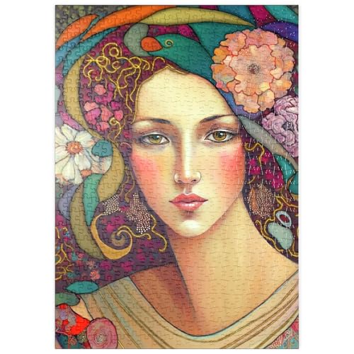MyPuzzle Jugendstil-Frau mit floralen und goldenen Akzenten - Premium 500 Teile Puzzle - MyPuzzle Sonderkollektion von Puzzle Galaxy MyPuzzle Jugendstil-Frau mit floralen und goldenen Akzenten - Premium 500 Teile Puzzle - MyPuzzle Sonderkollektion von Puzzle Galaxy von MyPuzzle.com
