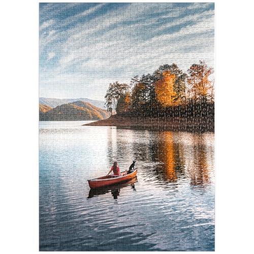 MyPuzzle Kanufahren auf einem ruhigen See im Herbst - Premium 1000 Teile Puzzle - MyPuzzle Sonderkollektion von Puzzle Galaxy MyPuzzle Kanufahren auf einem ruhigen See im Herbst - Premium 1000 Teile Puzzle - MyPuzzle Sonderkollektion von Puzzle Galaxy von MyPuzzle.com