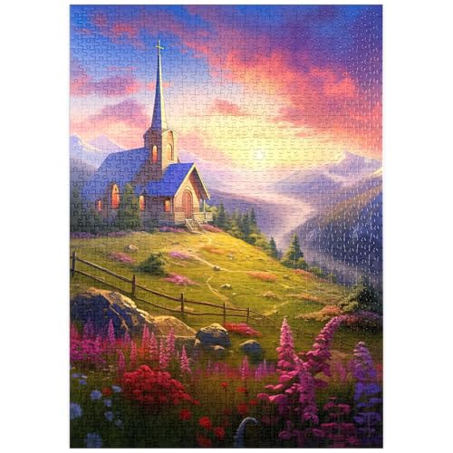 MyPuzzle Kapelle bei Sonnenuntergang mit lebendiger Bergkulisse - Premium 1000 Teile Puzzle - MyPuzzle Sonderkollektion von Puzzle Galaxy MyPuzzle Kapelle bei Sonnenuntergang mit lebendiger Bergkulisse - Premium 1000 Teile Puzzle - MyPuzzle Sonderkollektion von Puzzle Galaxy von MyPuzzle.com