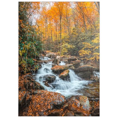 MyPuzzle Kaskadenbach im Herbstwald - Premium 100 Teile Puzzle - MyPuzzle Sonderkollektion von Puzzle Galaxy von MyPuzzle.com
