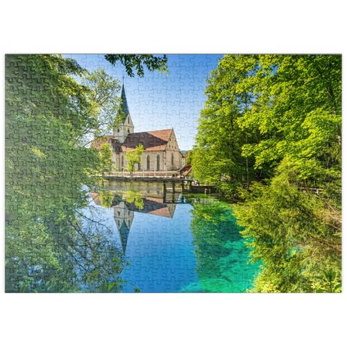 MyPuzzle Klosterkirche am Blautopf, eine Karstquelle in Blaubeuren, ALB-Donau-Kreis - Premium 500 Teile Puzzle - MyPuzzle Sonderkollektion von Puzzle Galaxy MyPuzzle Klosterkirche am Blautopf, eine Karstquelle in Blaubeuren, ALB-Donau-Kreis - Premium 500 Teile Puzzle - MyPuzzle Sonderkollektion von Puzzle Galaxy von MyPuzzle.com